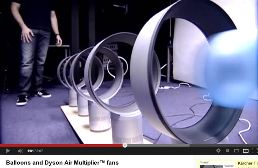 Dyson fans and balloons
